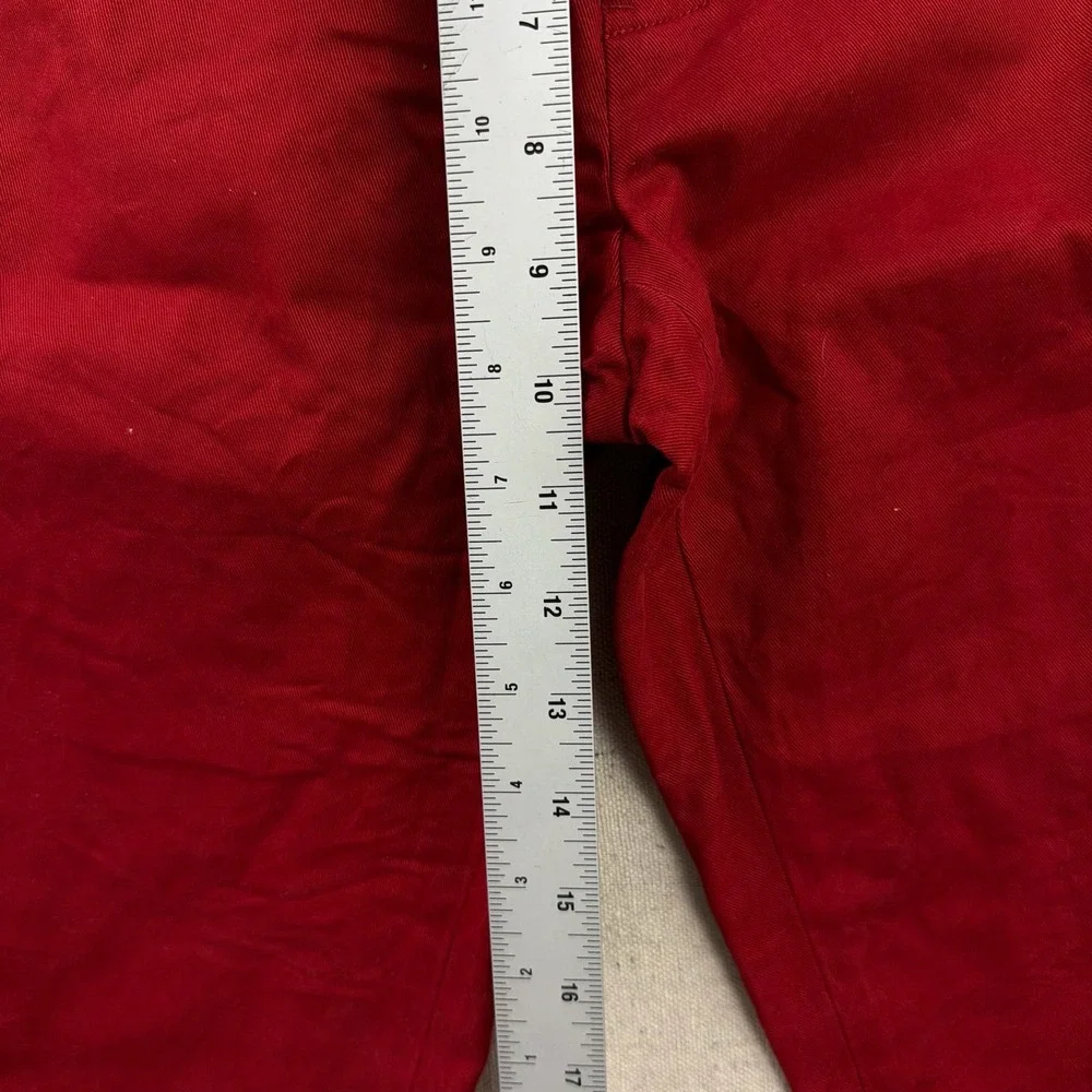 Polo‎ Ralph Lauren Chino Pants Mens 28x32 Red Slim Fit Flat Front Cotton Twill